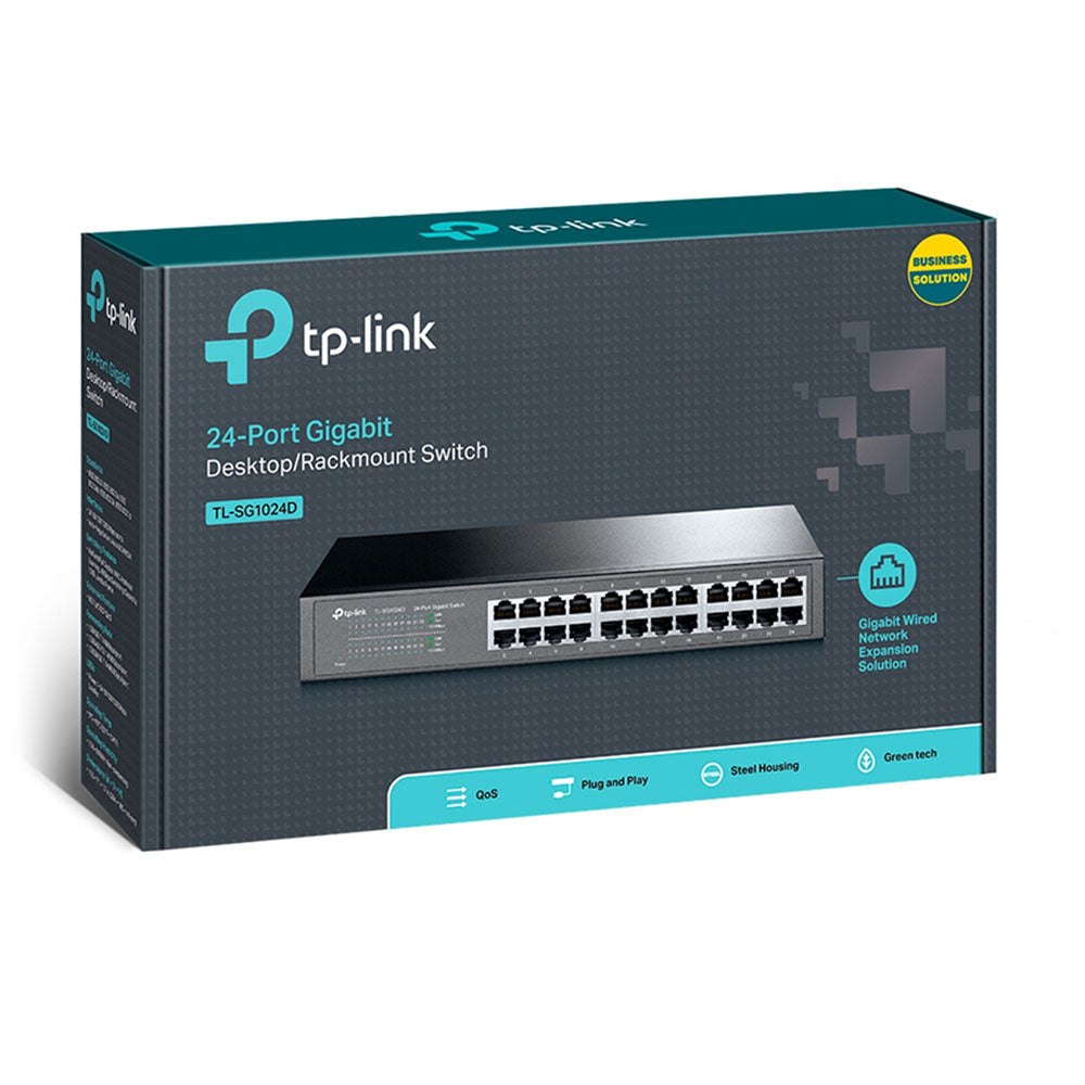 TP-Link Switch TL-SG1024D - 24-Port Gigabit Easy Smart Switch (4626390155364) TP-Link Switch TL-SG1024D - 24-Port Gigabit Easy Smart Switch (4626390155364)